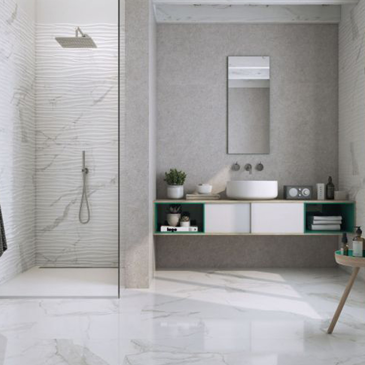 Cifre Ceramica Statuario glans Tegel 40x120cm